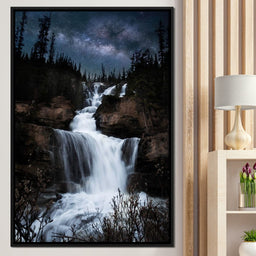 Milky Way Waterfall - Lucas Moore - NicheCanvas