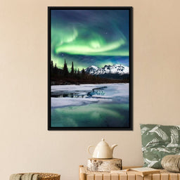 Northern Lights Landscape - Lucas Moore - NicheCanvas
