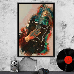 Angus Young's Guitar - Abraham Szomor - NicheCanvas