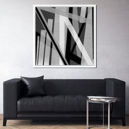 Black & White Lines v2 - Andy Brackpool - NicheCanvas