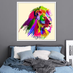 Pop Art Lion - NicheCanvas
