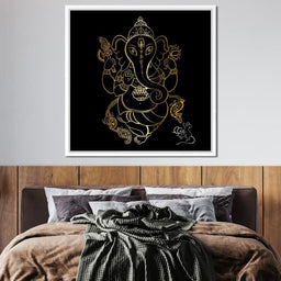 Golden Ganapati - NicheCanvas
