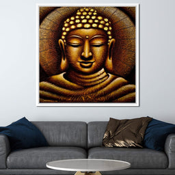 Meditating Buddha Portrait - NicheCanvas