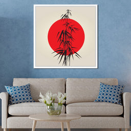 Red and Black Bamboo - NicheCanvas