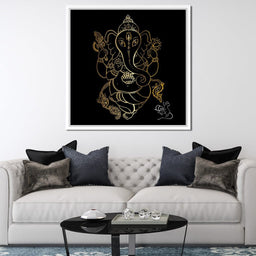 Golden Ganapati - NicheCanvas