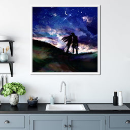 Kissing Under the Stars - NicheCanvas