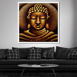 Meditating Buddha Portrait - NicheCanvas