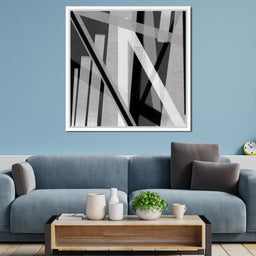 Black & White Lines v2 - Andy Brackpool - NicheCanvas