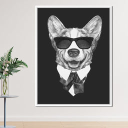 Dressed Up Corgi - NicheCanvas