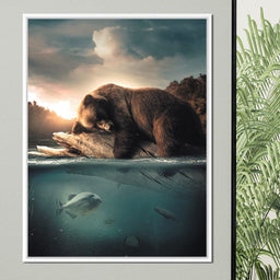 Floating Bear - Zenzdesign - NicheCanvas