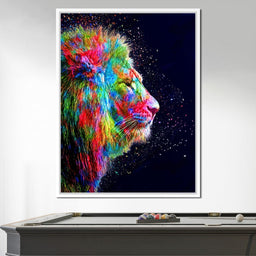 Colored Lion - Milos Karanovic - NicheCanvas