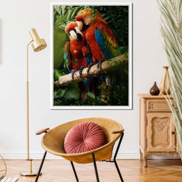 Beautiful Parrots - Milos Karanovic - NicheCanvas