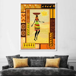 African Art Canvas - NicheCanvas