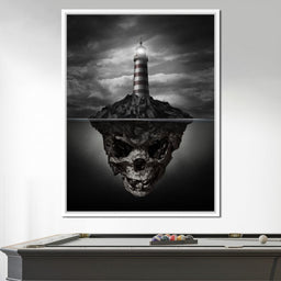 Skull Lighthouse - NicheCanvas