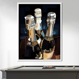 Champagne Bottles - NicheCanvas