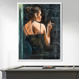 Smoking Woman - NicheCanvas