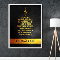 Ephesians 5:19 - ABConcepts - NicheCanvas