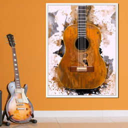 Willie Nelson's Trigger Acoustic Guitar - Abraham Szomor - NicheCanvas