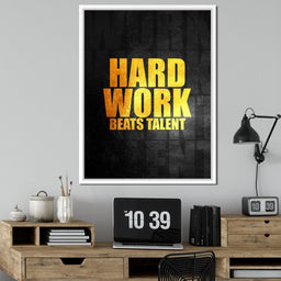 Hard Work Beats Talent - ABConcepts - NicheCanvas