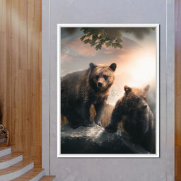 Sunset Bears - Zenzdesign - NicheCanvas