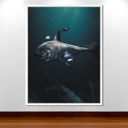 Megalodon - Zenzdesign - NicheCanvas