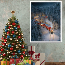 Christmas Train - NicheCanvas