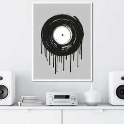 Vinyl Dripping - NicheCanvas
