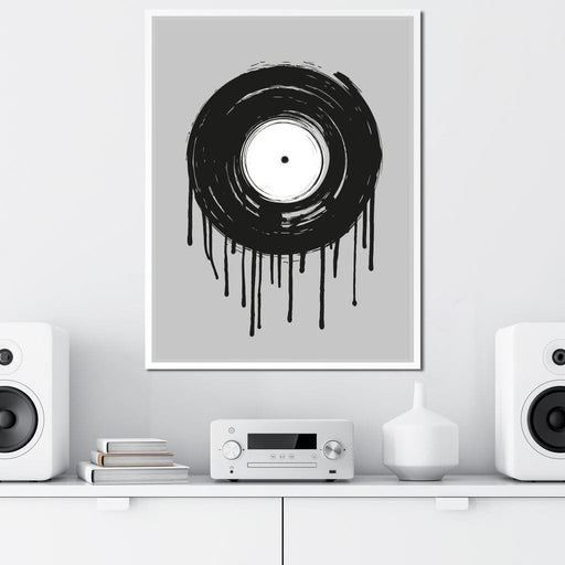 Vinyl Dripping Canvas Print