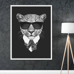 Dressed Up Leopard - NicheCanvas