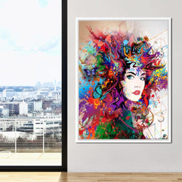 Psychedelic Portrait - NicheCanvas