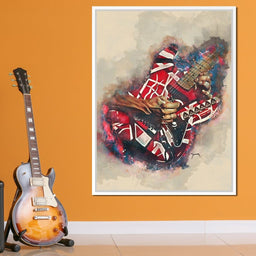 Eddie Van Halen's Electric Guitar - Abraham Szomor - NicheCanvas