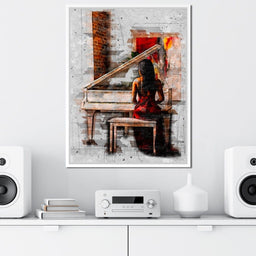 Elegant Sounds Sketch Art - Johanjjf - NicheCanvas