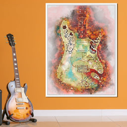 Jimi Hendrix's Guitar - Abraham Szomor - NicheCanvas