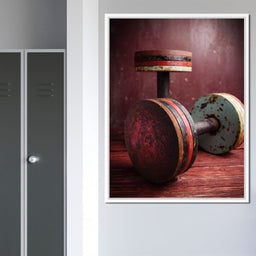 Rusty Dumbbells - NicheCanvas