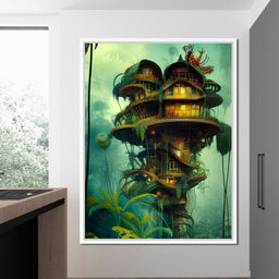 Magical Dr Seuss Tree House - Johanjjf - NicheCanvas