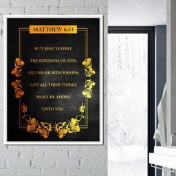 Matthew 6:33 - ABConcepts - NicheCanvas
