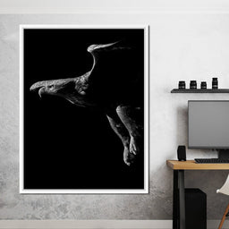Black and White Eagle - NicheCanvas