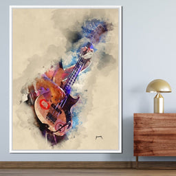 Flea's Bass Guitar - Abraham Szomor - NicheCanvas