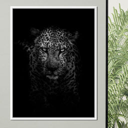 Leopard Black & White - Johanjjf - NicheCanvas
