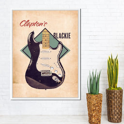Eric Clapton's Blackie Guitar Retro - Abraham Szomor - NicheCanvas
