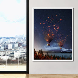 Hot Air Balloon Light - Natacha Einat - NicheCanvas
