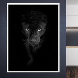 Black and White Panther - NicheCanvas
