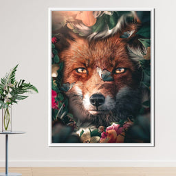 Floral Fox - Zenzdesign - NicheCanvas