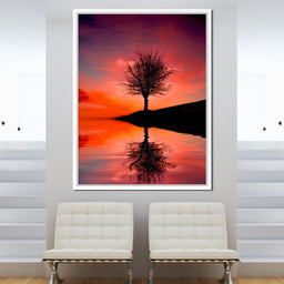 Red Sunset - NicheCanvas