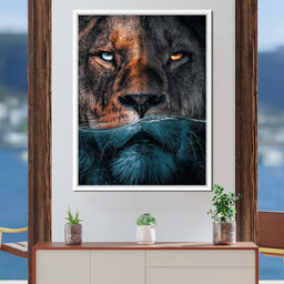 Diving Lion - Zenzdesign - NicheCanvas
