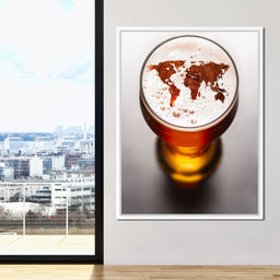 World Map Beer - NicheCanvas