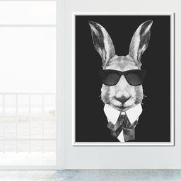 Dressed Up Rabbit - NicheCanvas