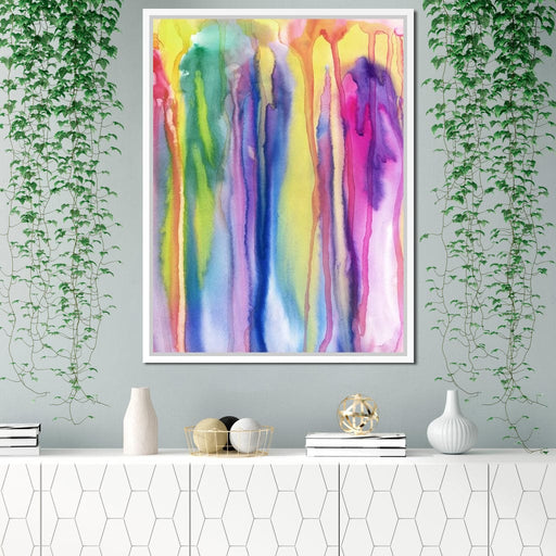 Watercolor Drip Canvas Print