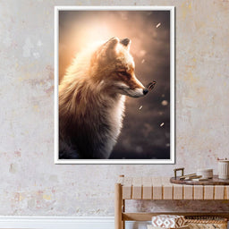 Fox Butterfly Glow - Zenzdesign - NicheCanvas
