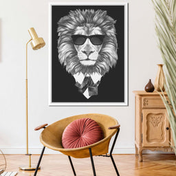 Dressed Up Lion - NicheCanvas